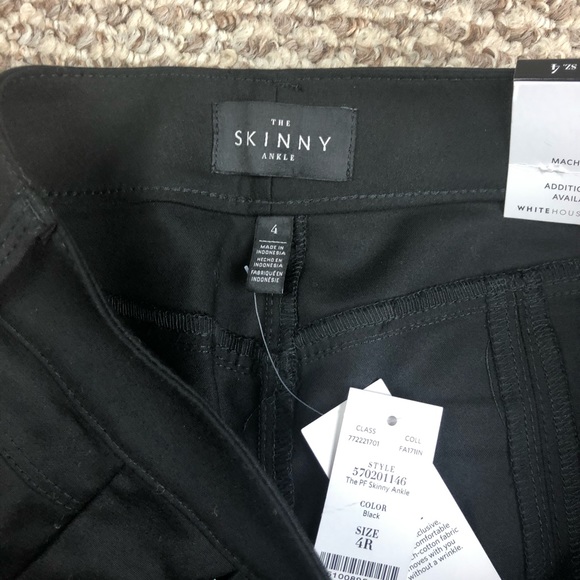 SOLD ❗️WHBM Black Skinny Ankle Pants - Picture 4 of 8